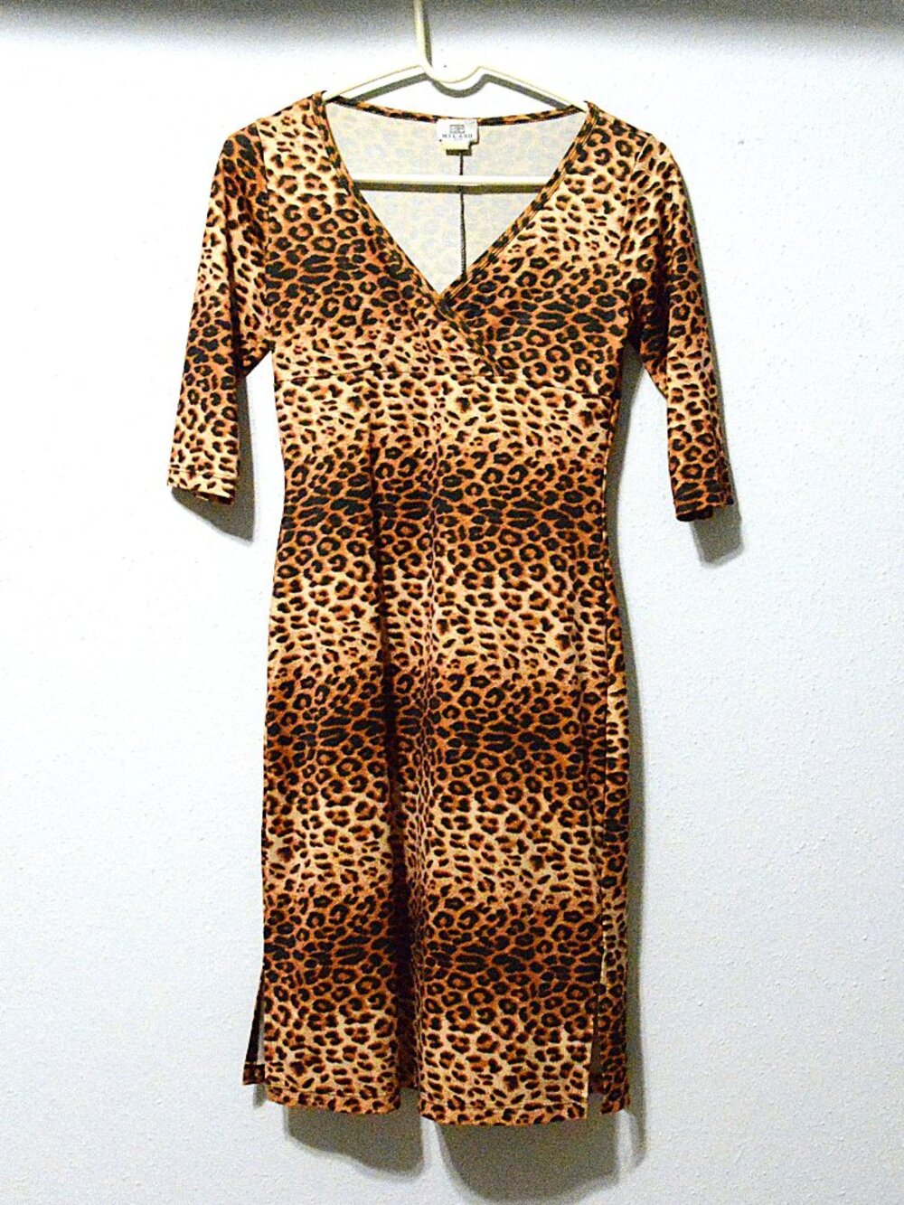 90's Cheetah Print Dress Vintage by Milano USA size Small